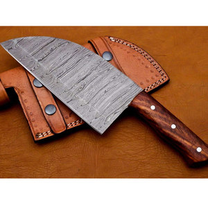 Cuchillo de cocina de chef hecho a mano con acero damasco alto VG10 mango de madera Rosa cuchillo de acero al carbono diseño industrial-OEM - Product Image 3