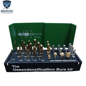 Kit de fraises d'osseodensification les plus vendues, instruments chirurgicaux dentaires pour les procédures d'implantologie de densité osseuse, instruments dentaires - Product Image 5