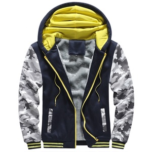 Chaqueta con cremallera de un cuarto de algodón 100% de peso pesado personalizada para hombre, Sudadera con capucha y cremallera con logotipo de marca e impresión digital de todas las tallas de invierno - Product Image 6