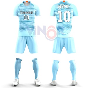 Camisetas deportivas ligeras de poliéster para niños, conjunto completo de fútbol, uniforme de entrenamiento de fútbol, uniforme de fútbol por sublimación - Product Image 2