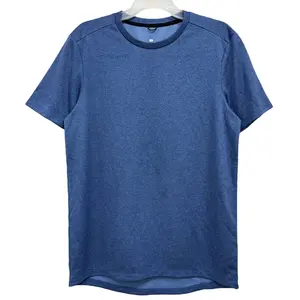 Camiseta de poliéster ligera que absorbe la humedad Camiseta de entrenamiento transpirable para hombres - Product Image 1