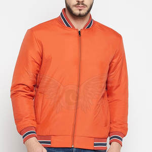 Chaqueta de bombardero duradera para hombre, precio al por mayor, tela de alta calidad con técnica de sublimación de logotipo personalizado para primavera - Product Image 1