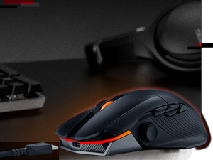 เมาส์เกมมิ่งไร้สาย SUS ROG Chakram X Origin 90MP02N1-BMCA00 แบบสามโหมด, เซ็นเซอร์ AimPoint 36000 DPI, อัตราการส่งข้อมูล 8000Hz - Product Image 4