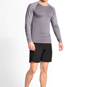 Automne chemise d'entraînement à manches longues hommes T-Shirts Compression séchage rapide Gym entraînement athlétique Fit couche de Base course Fitness - Product Image 2