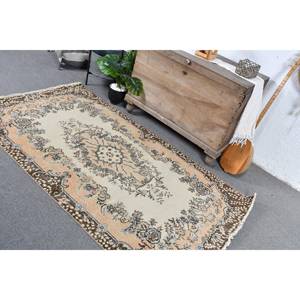 พรมขนสัตว์6.6ft สีเบจสีน้ำตาลคลาสสิกขนาด3.7 x แบบตุรกีดีไซน์แบบเย็บปะติดสำหรับทางเข้าห้องนั่งเล่นหรือห้องนอน - Product Image 4