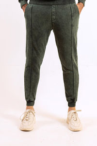 Sweat à capuche vintage personnalisé et pantalon avec fermeture éclair ensemble deux pièces chenille impression survêtement délavé au soleil à l'acide hommes survêtement - Product Image 2