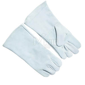 ถุงมือเชื่อมหนังคุณภาพสูง ถุงมือป้องกันความปลอดภัยในงานอุตสาหกรรม ทนความร้อนสำหรับงานโลหะ ถุงมือเชื่อมที่ทนทาน - Product Image 6