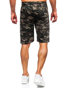<b>Men's</b> Dark <b>Green</b> Quick Dry Mesh Camo Cargo <b>Shorts</b> Custom Logo Lightweight Workout Running Casual Style Low MOQ - Product Image 4