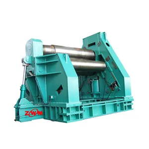 Zhongwei CNC benok lembaran besi mesin penggulung lembaran logam 4 rol pelat baja mesin bending ok dengan presisi tinggi