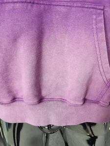 2025 haute qualité sweat à capuche surdimensionné hommes sweat à capuche lavage acide soleil délavé épais pull coton sweat à capuche personnalisé - Product Image 2