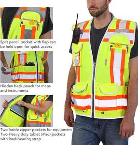 Chaleco de Seguridad Reflectante de Alta Calidad para Hombre, Chaleco de Alta Visibilidad para Hombre - Product Image 3