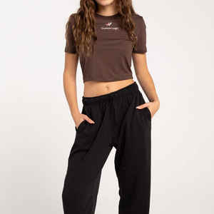 Ropa elegante, camiseta de manga corta para mujer, camisetas de marca de buena calidad con cuello redondo para mujer joven de la fábrica de Pakistán - Product Image 2