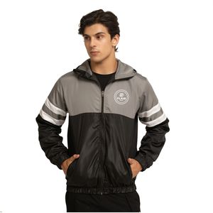 Veste coupe-vent zippée pour homme imperméable et respirante avec capuche pliable pour la course à pied et la pluie - Product Image 6