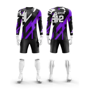 Conjunto de uniformes de fútbol de portero personalizado al por mayor, diseño de sublimación personalizado con nombre del equipo, logotipo, número, Jersey, suministro del fabricante - Product Image 4