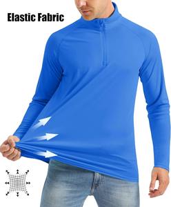 Chemise de pêche personnalisée en polyester à manches longues pour homme, vêtements de performance respirants à séchage rapide, UPF 50, vêtements d'extérieur - Product Image 6