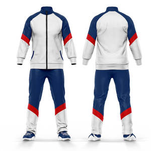 Survêtements de sport pour hommes à manches longues avec logo personnalisé, jogging d'entraînement, fitness, course à pied, uni, fermeture éclair intégrale, prix bas - Product Image 1
