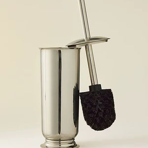 Modern Design Metal Toilet <b>Brush</b> Holder For Contemporary Bathroom Spaces Offering <b>Clean</b> Finish And Practical Use - Product Image 1