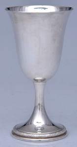 Copa de Champán Moderna de Acero Inoxidable Plateado, Copa de Vino Tinto Decorativa, Informal, Única, Elegante, Martillada - Product Image 5