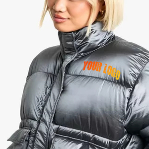 2025 chaqueta acolchada de calidad Premium para mujer, personalizada, brillante y transpirable, ligera, nueva moda a una tarifa económica inmejorable - Product Image 2