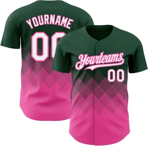Camiseta de béisbol personalizada OEM al por mayor, sublimación de alta calidad, transpirable, duradera, con número de nombre, uniforme de mejor rendimiento en campo - Product Image 3