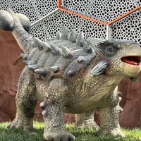Modèle électrique d'intérieur d'animatronique de dinosaure mécanique simulé pour l'aéroport de parc d'aventure de centre commercial-pour des parcs d'attractions