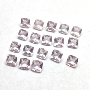 โรสควอตซ์ธรรมชาติคุณภาพสูง ขนาด 5x5 มม. เจียระไนทรงคุชชั่น น้ำหนัก 0.51 กะรัต ขายโดย Iroc Sales ควอตซ์ไฮยาลีน พลอยหลวม ผู้ผลิตและผู้จัดจำหน่ายชั้นนำ - Product Image 3
