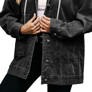 Haute qualité pas cher prix dames veste en jean nouveau style taille régulière à manches longues tenue décontracté femmes veste en jean - Product Image 3