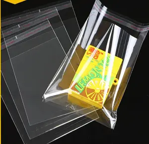 명확한 Resealable 셀로판 OPP 많은 부대 투명한 Opp 부대 패킹 비닐 봉투 자동 접착 물개