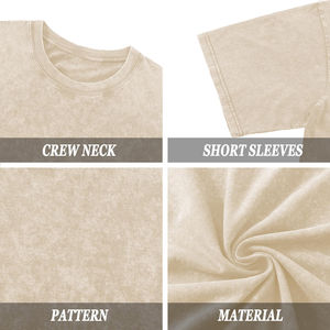 Vente en gros de t-shirts homme lavage à l'eau nouvelle dernière conception Offre Spéciale d'usine respirant meilleure qualité design premium lavage à l'eau t-shirts - Product Image 5