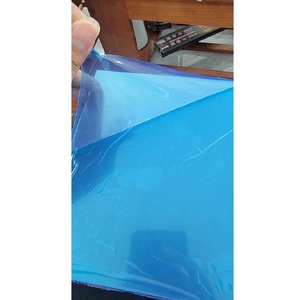 Duc Thien OEM Blue Translucent Stretch Film Moisture-Proof LDPE LLDPE <b>Plastic</b> Roll Soft Cling Packaging Glass Protection 1000m - Product Image 5