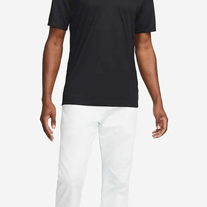 Transpirable que absorbe el sudor 100% poliéster relajado ajuste estándar con tapeta de 2 botones University Blue Performance Polo para hombre - Product Image 5