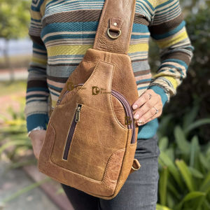 Bolsa de Viaje de Hombro de Diseño Nuevo, Hecha a Mano, Elegante, Unisex, de Cuero Crunch, Bolso de Mano Multiusos, Bolsa para Dinero, Bolsas Elegantes y Útiles - Product Image 1