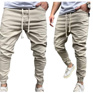 Pantalones Jogger Casuales para Hombre al por Mayor, 100% Algodón, Tela Twill, Ecológicos, Transpirables, con Cierre Elástico en la Cintura - Product Image 1