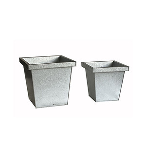 Juego personalizable de macetas decorativas para interiores de metal galvanizado con recubrimiento en polvo para festivales, jardín, hogar, techo, uso superior - Product Image 3