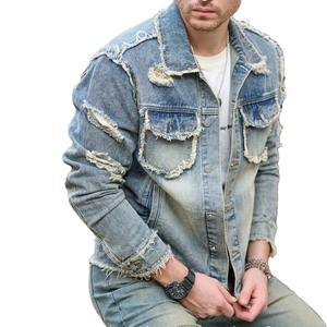 Personnalisé 100% Coton Denim Hommes Vestes Casual Jeans Lavé Homme Vestes Top Tendance Veste De Gros Pour Hommes - Product Image 6
