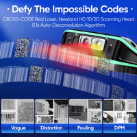 FYJ F9824 IP68 8-Core 5100mAh 15W Android 2D Qr Lecteur de Code Terminal De Poche Pda Barcode Scanner Nfc Rfid Clavier Lecteur Pdas