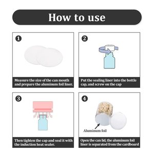 Film d'étanchéité en aluminium SAM LAN PS pour induction thermique, couvercle en deux parties, bouchon de bouteille de sécurité, doublure anti-déversement, livraison rapide, fabricant vietnamien - Product Image 6