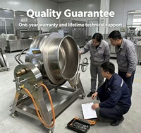 Chaudière à soupe industrielle à double enveloppe vapeur pour usine