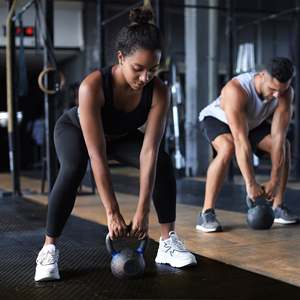 BalanceFrom 96 Sq Ft High-Density Anti-Static <b>Interlocking</b> EVA Foam Exercise Mat <b>Tiles</b> Customizable Size for Gym <b>Floor</b> Mat Gray - Product Image 5