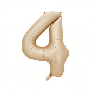 Palloncini Numero Caramello N4 100 Cm, Confezione da 12 Pezzi - Product Image 2