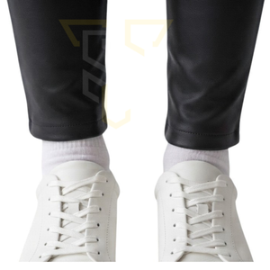 Leggings en cuir taille haute pour femmes, grandes tailles, vente en gros, couleur unie, respirants, longueur intégrale, taille élastique - Product Image 5