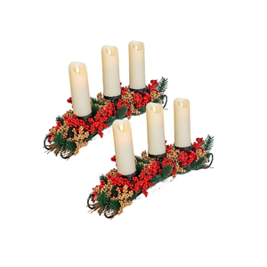 2023 אופנתי זר חג המולד זר מחזיק חם מוכר תה <span class=keywords><strong>xmas</strong></span> עבור הבית הסיטונאי זמין במחיר מוזל