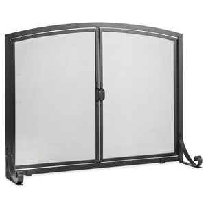 Unique Fire Guard <b>Screens</b> for Large Fireplace Spark Protector With <b>Decorative</b> Scroll and Handle Solid Wrought Iron Fire <b>Screen</b> - Product Image 5