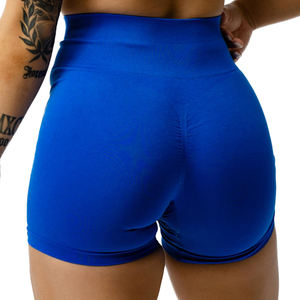 Ropa de mujer verano logotipo personalizado pantalones cortos de yoga para mujer cintura caliente pantalón Hip Lifting Spandex mujeres Booty Biker pantalones cortos de gimnasio - Product Image 4