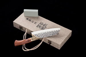 Cuchillo de Cocina Premium de Acero Inoxidable con Mango de Madera, Cuchillo de Chef - Product Image 5