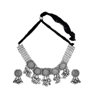 Alloy Oxidised Long <b>Choker</b> for Party Jewelry Accessory - Product Image 5