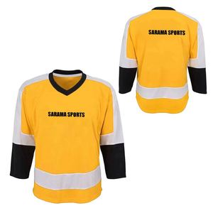 Camiseta de hockey sobre hielo personalizada transpirable de diseño único, moda al por mayor de la mejor calidad con diseño de su propio logotipo, camiseta de hockey sobre hielo - Product Image 1