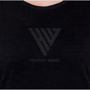 เสื้อยืดสำหรับผู้หญิงเสื้อยืดฟิตเนสยิมแขนสั้นน้ำหนักเบาใส่สบายใส่ได้ตามต้องการโลโก้ - Product Image 6