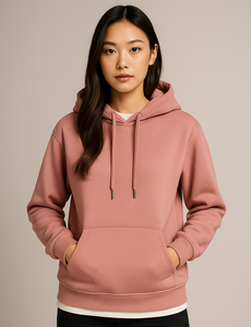 Sweat-shirt à capuche unisexe doublé en sherpa pour l'hiver, logo personnalisé, polaire chaud, pull-over pour hommes et femmes, sweat-shirts décontractés vierges - Product Image 1