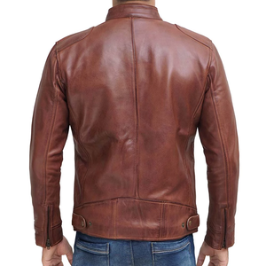 Fully Customized Genuine Cowhide <b>Men</b> Leather <b>Jackets</b> Made in Sialkot Pakistan Low Price Best Sale Product Leather <b>jacket</b> for <b>men</b> - Product Image 2